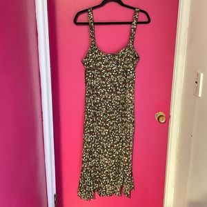 Flower Print Maxi Dress